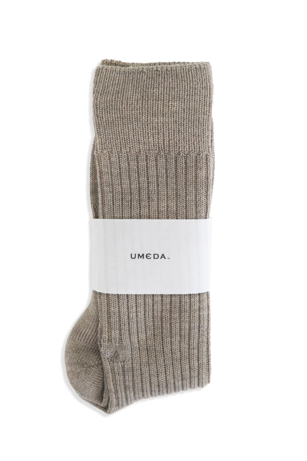 Wool Long Rib Socks (UM501-MSO01)