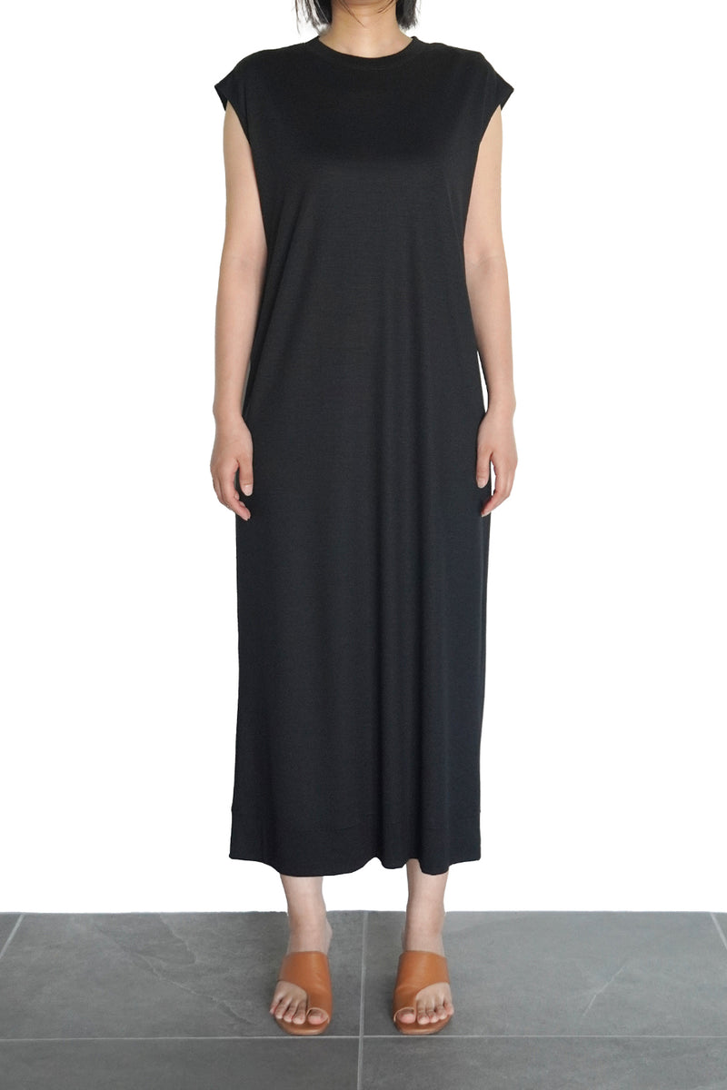 SLEEVELESS DRESS (WJ501-MCS21) / BLACK