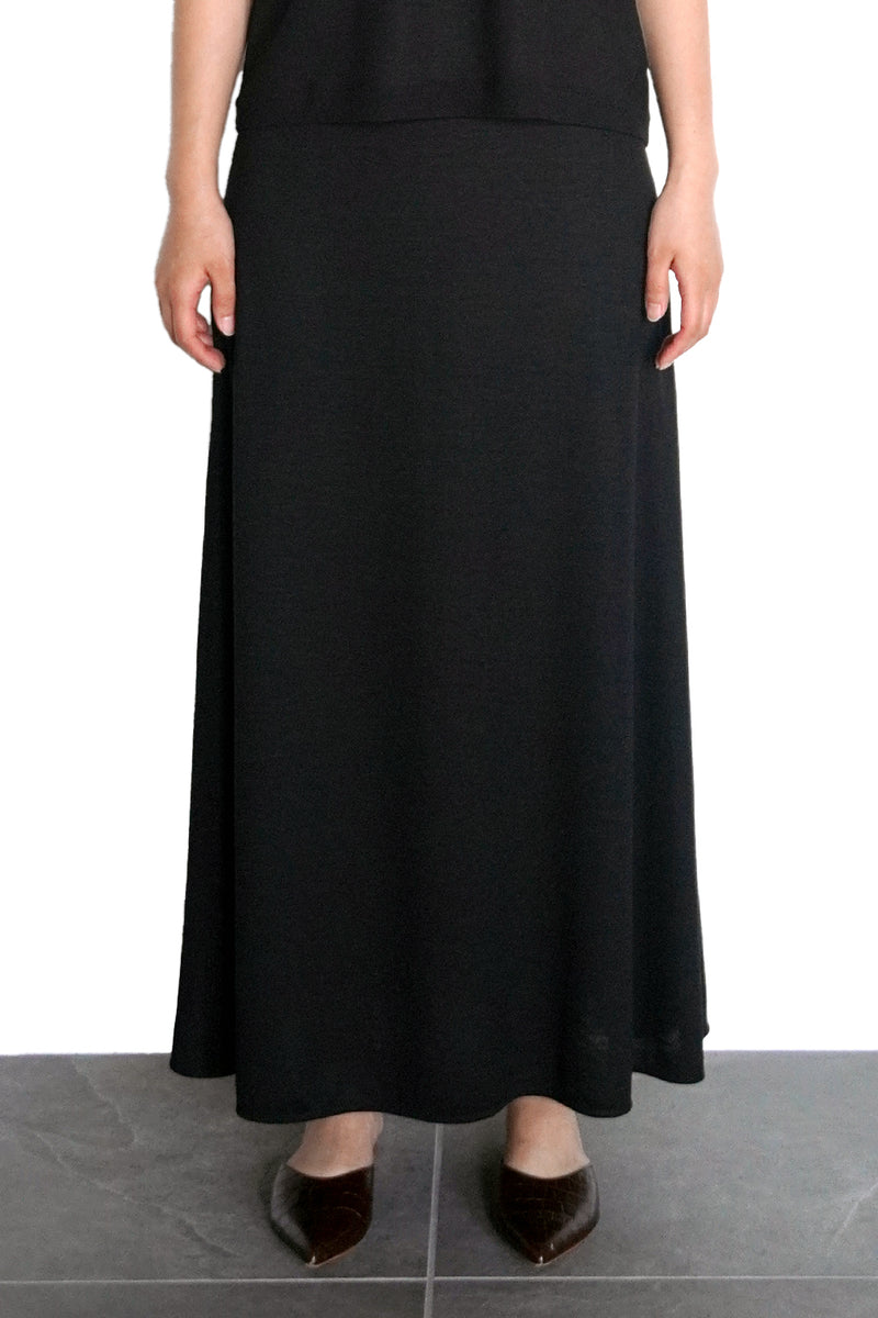 FLEAR MAXI SKIRT (WJ501-MCS18) / BLACK