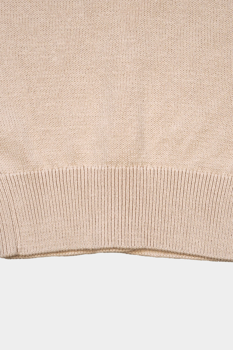 【2/8】Low-gauge bottle-neck Sleeve-less Knit (WK125-LVE01)