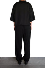 S/S BLOUSIGN TOPS (WJ501-MCS22) / BLACK