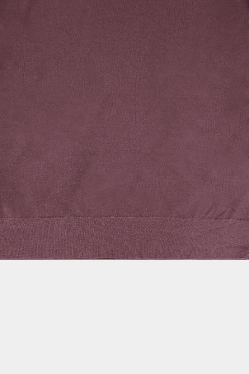 high-gauge crewneck knit L/S PO(PU501-MPO01) / PURPLE