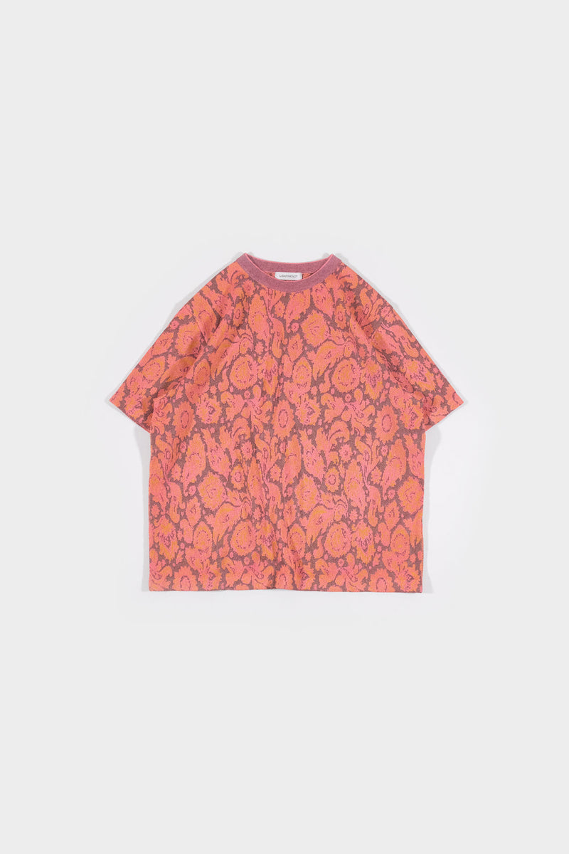 FLORAL PATTERN KNIT ART PULLOVER (WK124-MPO06)