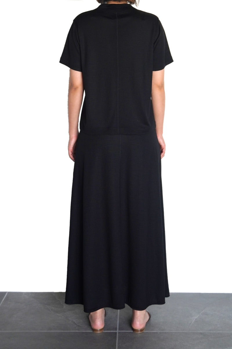 FLEAR MAXI SKIRT (WJ501-MCS18) / BLACK