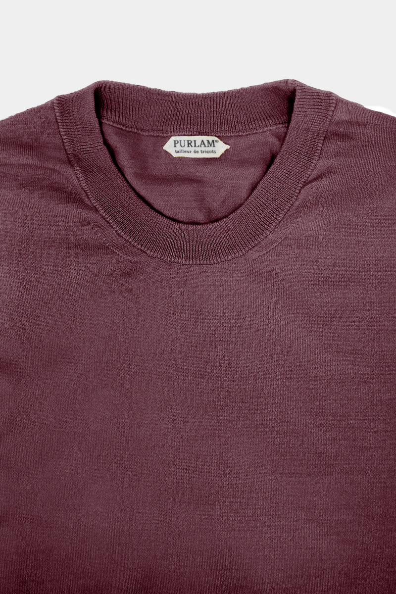 high-gauge crewneck knit L/S PO(PU501-MPO01) / PURPLE