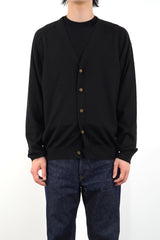 12GG V NECK CARDIGAN (UM302-UCD12-BLK)