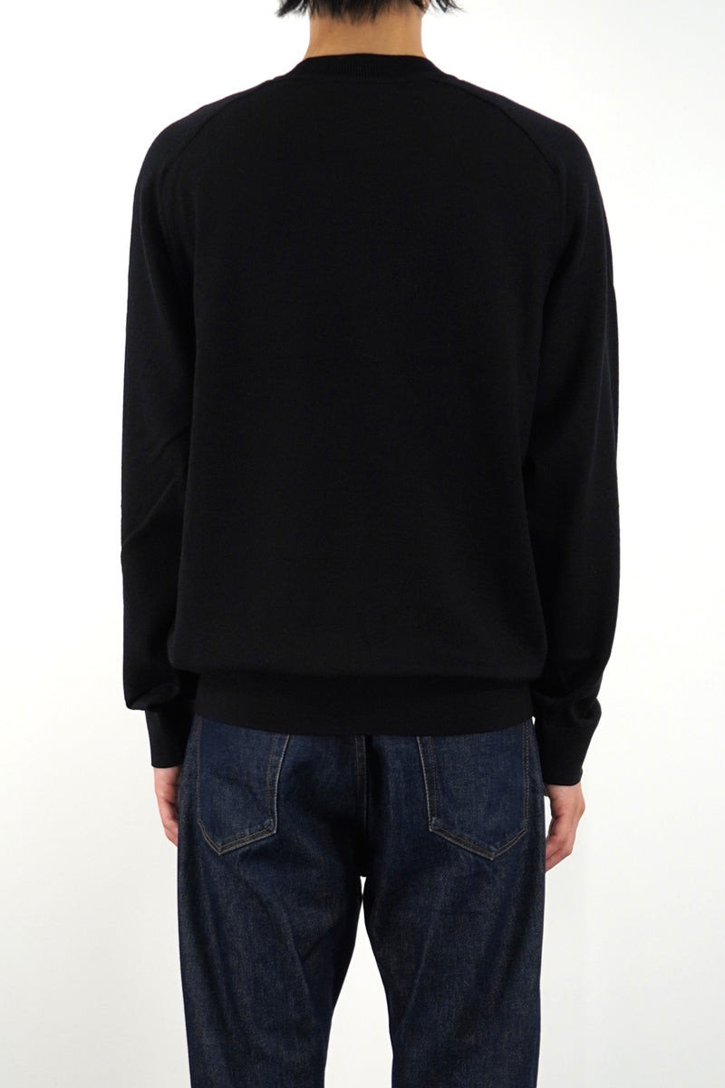 12GG CREW NECK PULLOVER (UM302-UPO12-BLK)