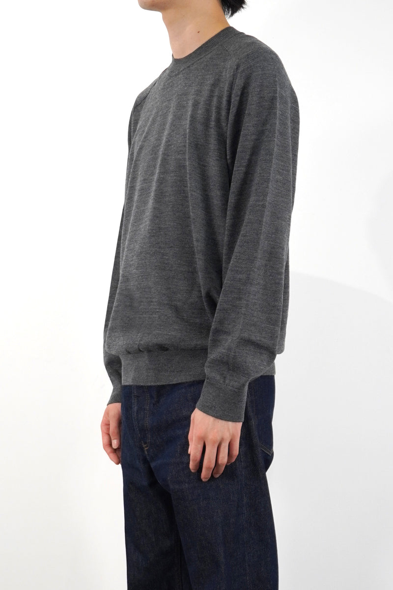 12GG CREW NECK PULLOVER (UM302-UPO12-GRY)