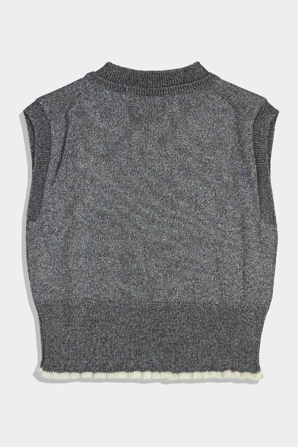 【NEW】Middle-gauge Glitter Knit Vneck VE (WK324-LVE02-04)