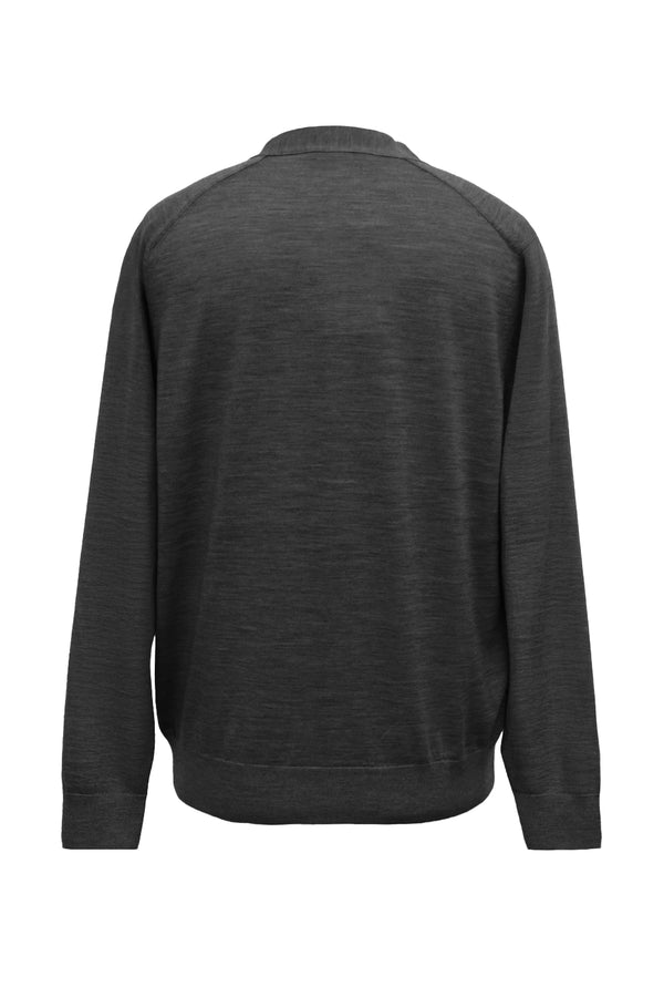 12GG V NECK CARDIGAN (UM302-UCD12-GRY)