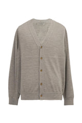 12GG V NECK CARDIGAN (UM302-UCD12-MOCHA)
