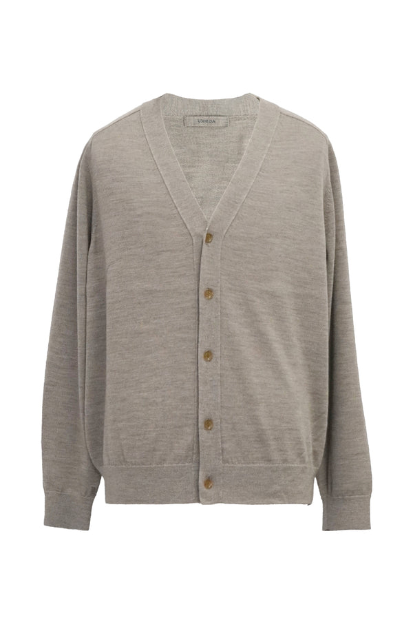12GG V NECK CARDIGAN (UM302-UCD12-MOCHA)