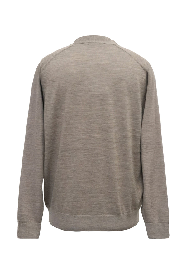 12GG V NECK CARDIGAN (UM302-UCD12-MOCHA)