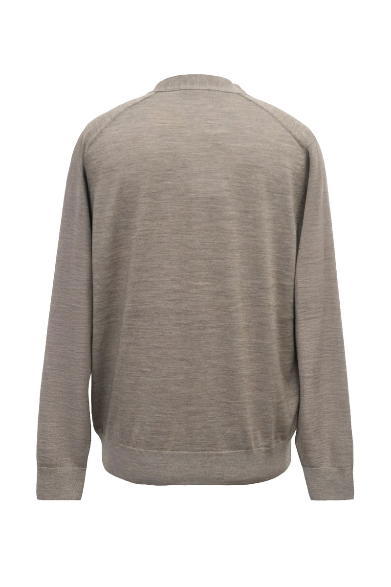 12GG V NECK CARDIGAN (UM302-UCD12-MOCHA)