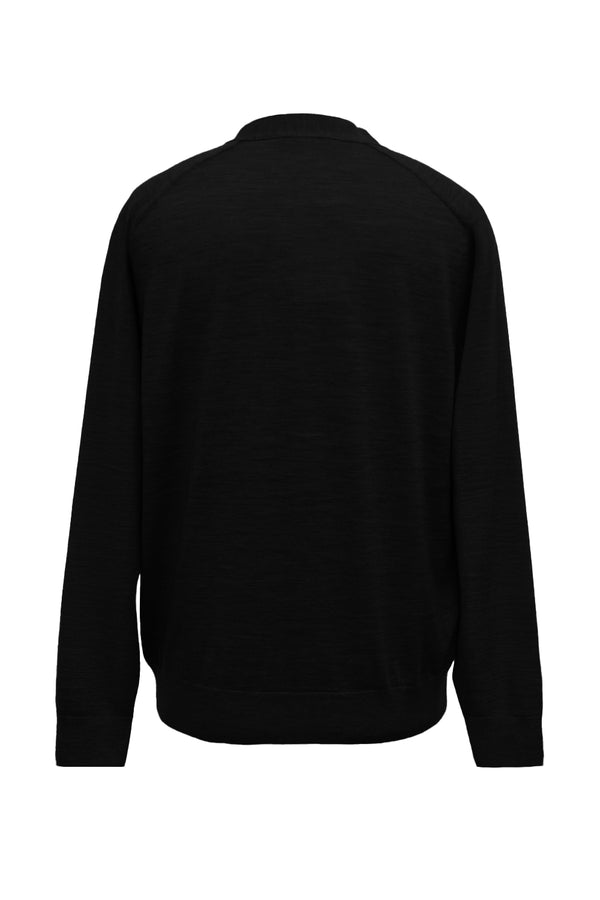 12GG V NECK CARDIGAN (UM302-UCD12-BLK)