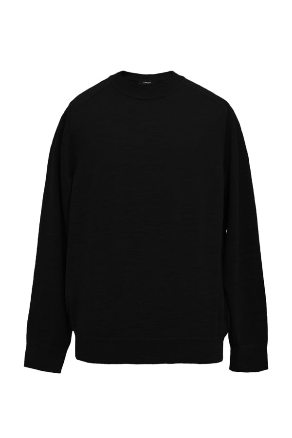 12GG CREW NECK PULLOVER (UM302-UPO12-BLK)