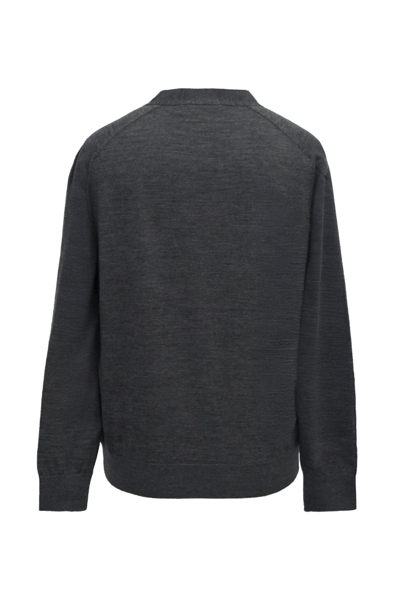 16GG V NECK CARDIGAN (UM302-UCD16-GRY)