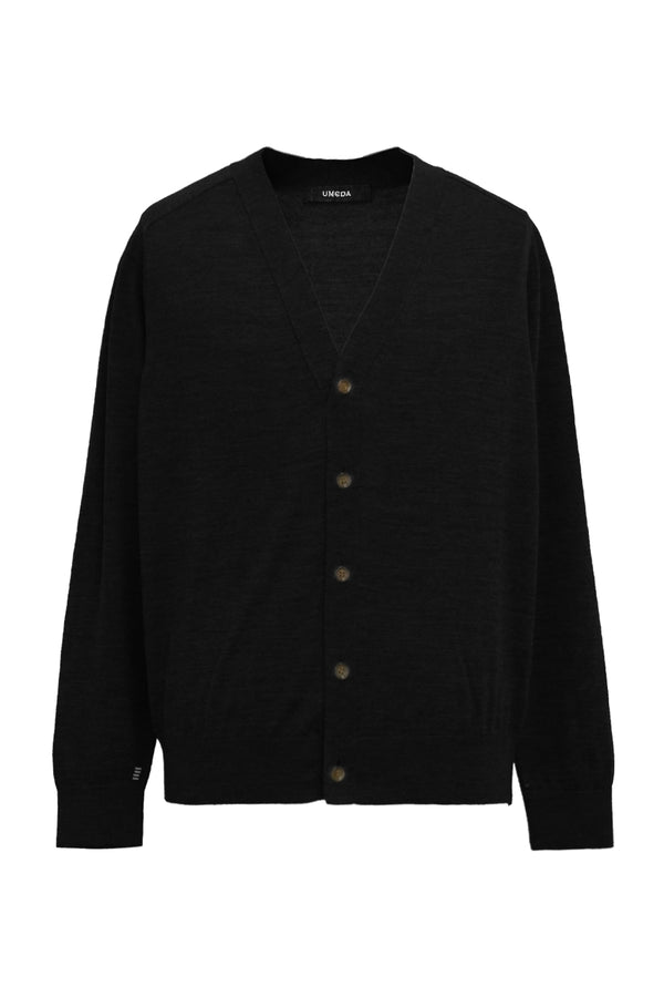 16GG V NECK CARDIGAN (UM302-UCD16-BLK)