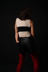 【サ専用 Pre-Order】Sheer Sleeve-less Turtle-neck PO (CZ126-LPO55) / Ivory