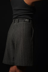 【サ専用 Pre-Order】Striped Bermuda-Shorts (CZ126-LPT12) / Grey