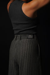 【サ専用 Pre-Order】Striped Bermuda-Shorts (CZ126-LPT12) / Grey