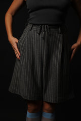 【サ専用 Pre-Order】Striped Bermuda-Shorts (CZ126-LPT12) / Grey