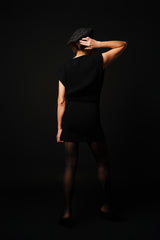 【サ専用 Pre-Order】Shoulder Padded Mini-Onepiece (CZ126-LOP05) / Black