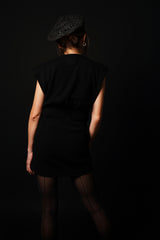 【サ専用 Pre-Order】Shoulder Padded Mini-Onepiece (CZ126-LOP05) / Black