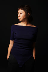 【サ専用 Pre-Order】Off-Shoulder H/S Body-Suit (CZ126-LPO54) / D.Navy
