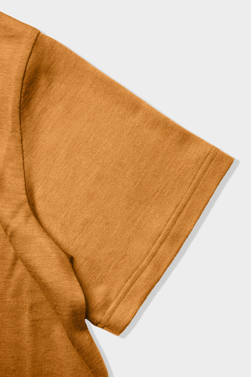 S/S WIDE FIT T-SHIRT (WJ501-MCS02-09) / CAMEL