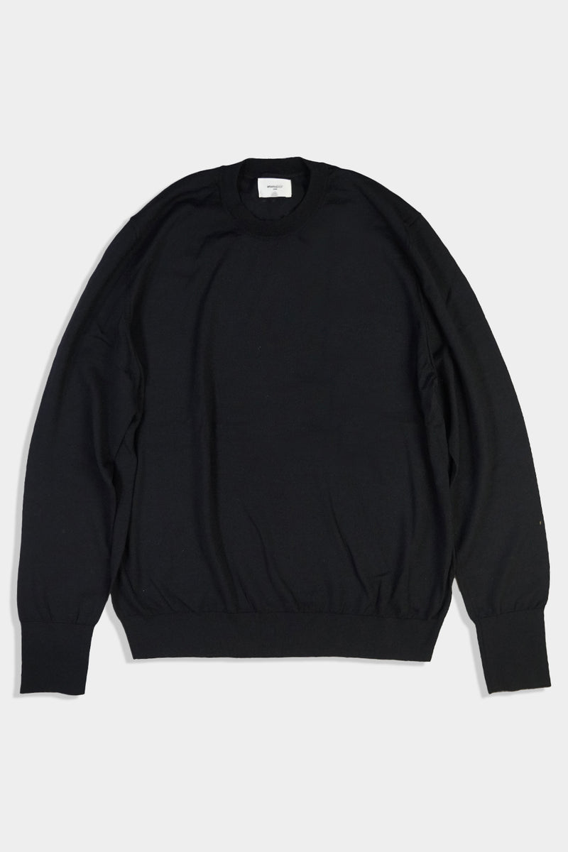 High-gauge Plain St Crewneck PO (WK324-MPO01-09)