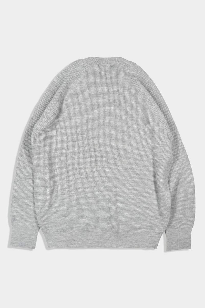 Middle-gauge Waffle Knit Crewneck PO (WK324-MPO02-02)