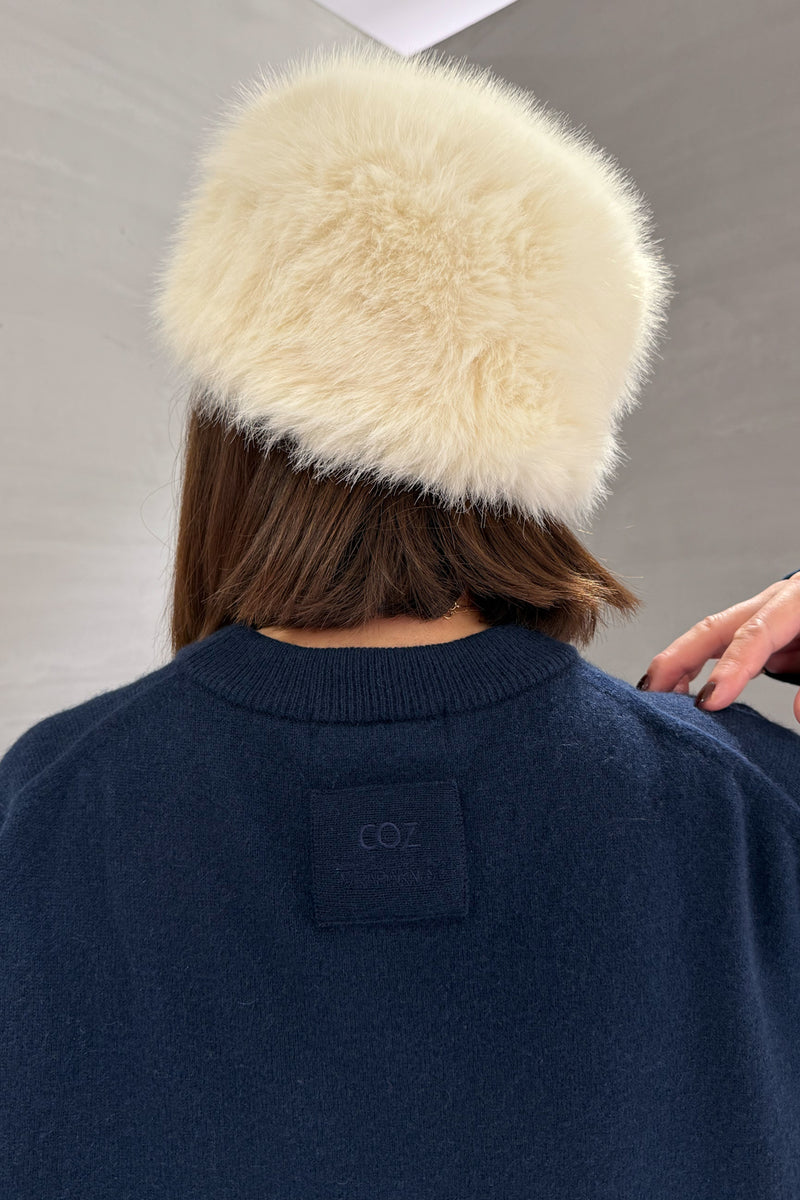 Unisex Cashmere Crew Neck Knit (CZ325-LPO49) / NAVY