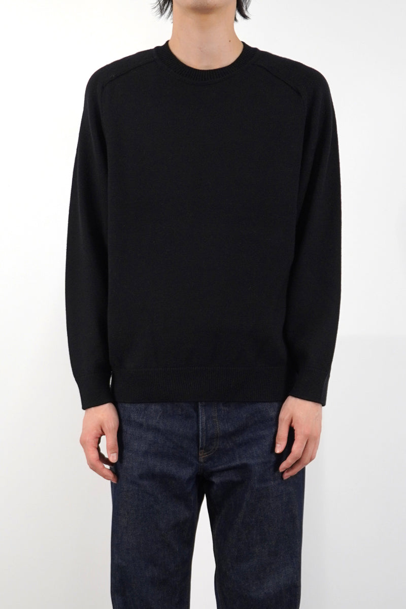 7GG CREW NECK PULLOVER (UM302-UPO07-BLK)