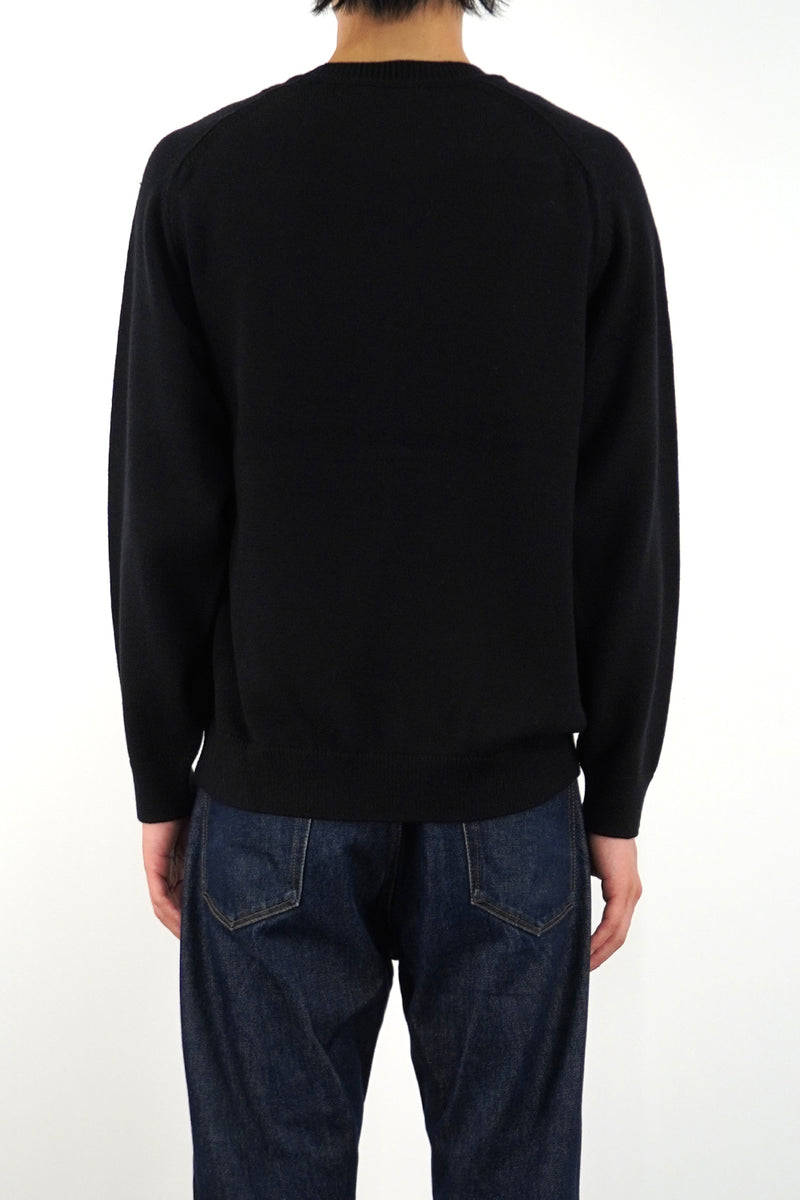 7GG CREW NECK PULLOVER (UM302-UPO07-BLK)