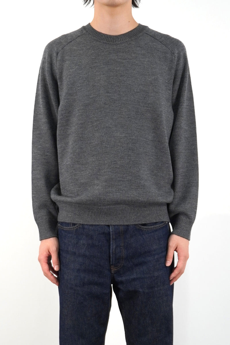 7GG CREW NECK PULLOVER (UM302-UPO07-GRY)