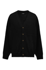 7GG V NECK CARDIGAN (UM302-UCD07-BLK)