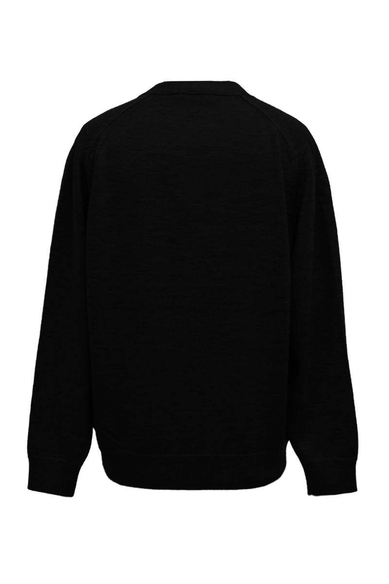7GG V NECK CARDIGAN (UM302-UCD07-BLK)