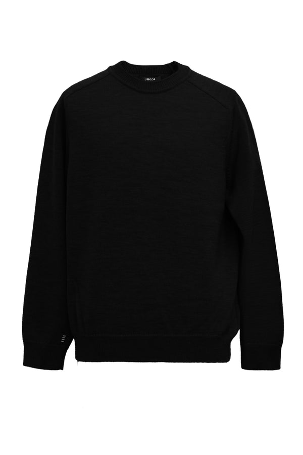 7GG CREW NECK PULLOVER (UM302-UPO07-BLK)