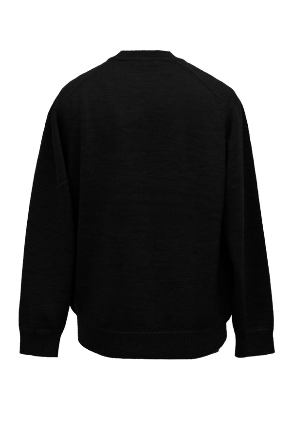 7GG CREW NECK PULLOVER (UM302-UPO07-BLK)