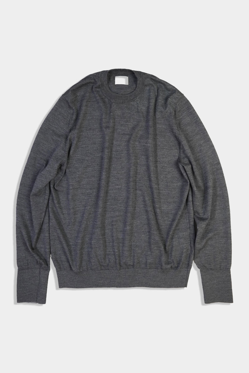 High-gauge Plain St Crewneck PO (WK324-MPO01-07)