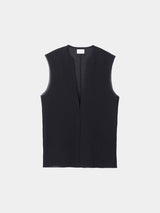 Dry Sheer Milano Knit vest (WK126-LVE03) / Black