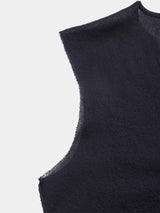 Dry Sheer Milano Knit vest (WK126-LVE03) / Black