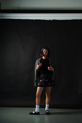 Cashmere Button-less Cardigan (CZ325-LCD01) / Gray