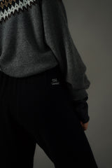 Cashmere Nordic Knit Pullover (CZ325-LPO47) / Gray