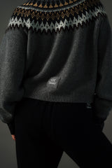 Cashmere Nordic Knit Pullover (CZ325-LPO47) / Gray