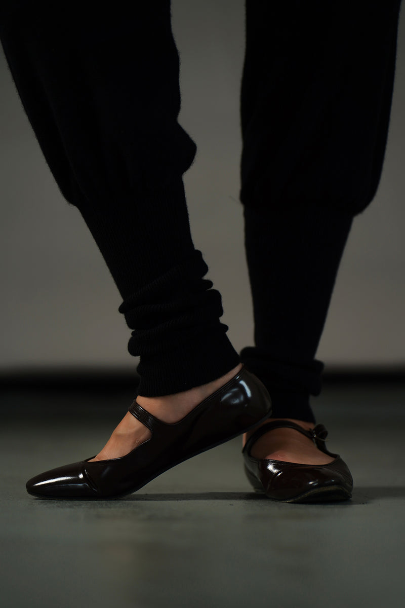 Cashmere "Bocca" Knit Pants (CZ325-LPT10) / Black