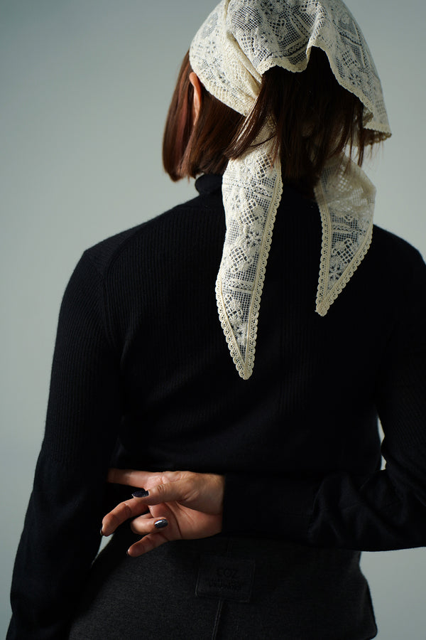 Finest Cashmere Turtleneck Pullover (CZ325-LPO07) / Black