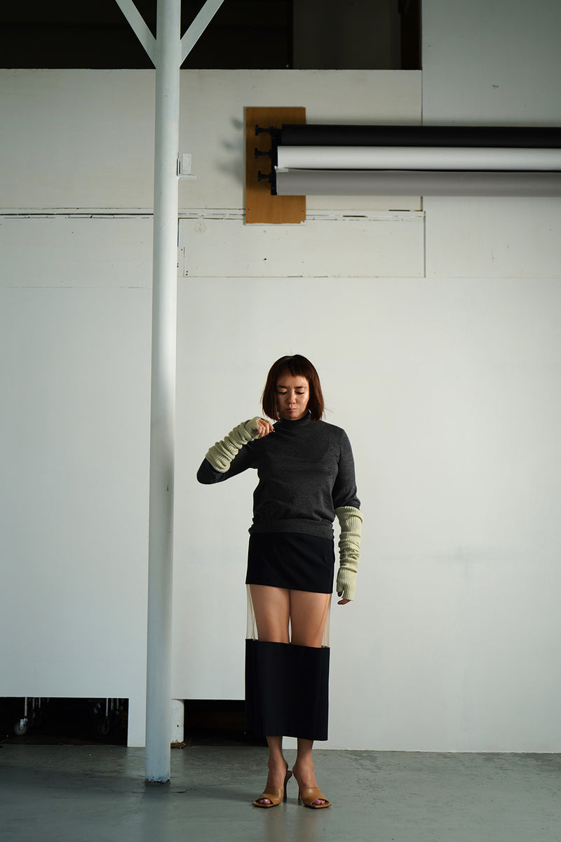 Finest Cashmere Turtleneck Pullover (CZ325-LPO07) / Charcoal