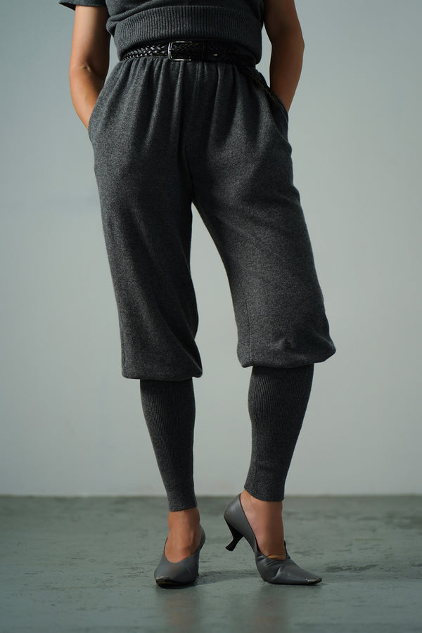 Cashmere "Bocca" Knit Pants (CZ325-LPT10) / Gray